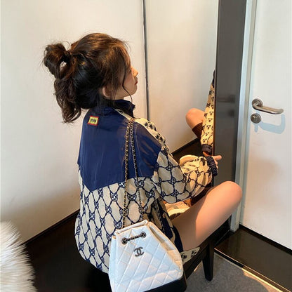 話題沸騰中 スタイルアップ 目を奪われる 切り替え ジャケット＋ショートパンツ セットアップE-9192