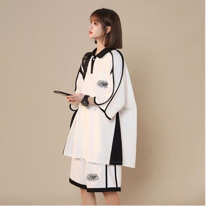 定番シンプル 半袖Ｔシャツⅹパンツセット 絶対流行 男女兼用E-6538