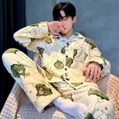 存在感抜群 ファッション トレンドアイテム 肌触り抜群 3種選択 サンゴフリース パジャマ E-9782