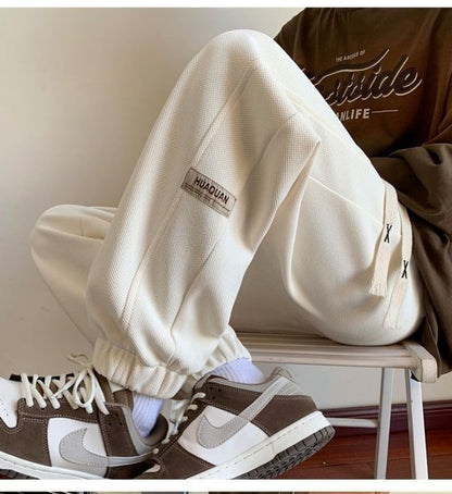 着?せロゴ裏起毛ジョガーパンツ3色あり   E-4466