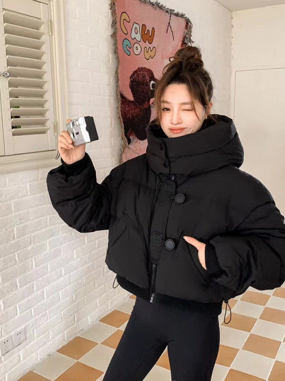 絶対欲しい 4色選択 スタイルアップ フード付きジッパーコート E-10055