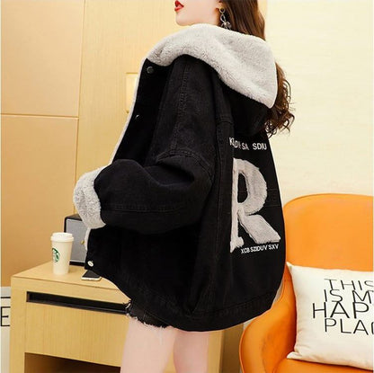 【裏起毛】大活躍 上質 ファッション 裏起毛暖かい デニムジャケットE-5713