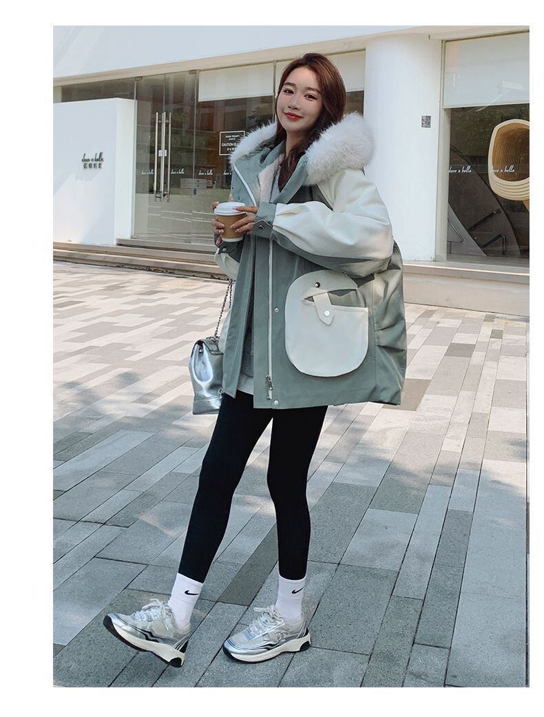 大活躍 デザイン 冬服 気質アップ 切り替え ダウンジャケット E-10047