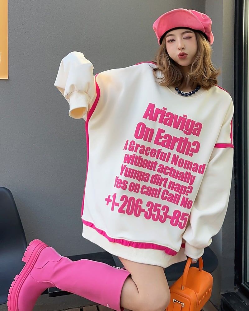 【半額！期間限定！！】絶対流行 ストリート 個性派 上質 スウェットE-6278