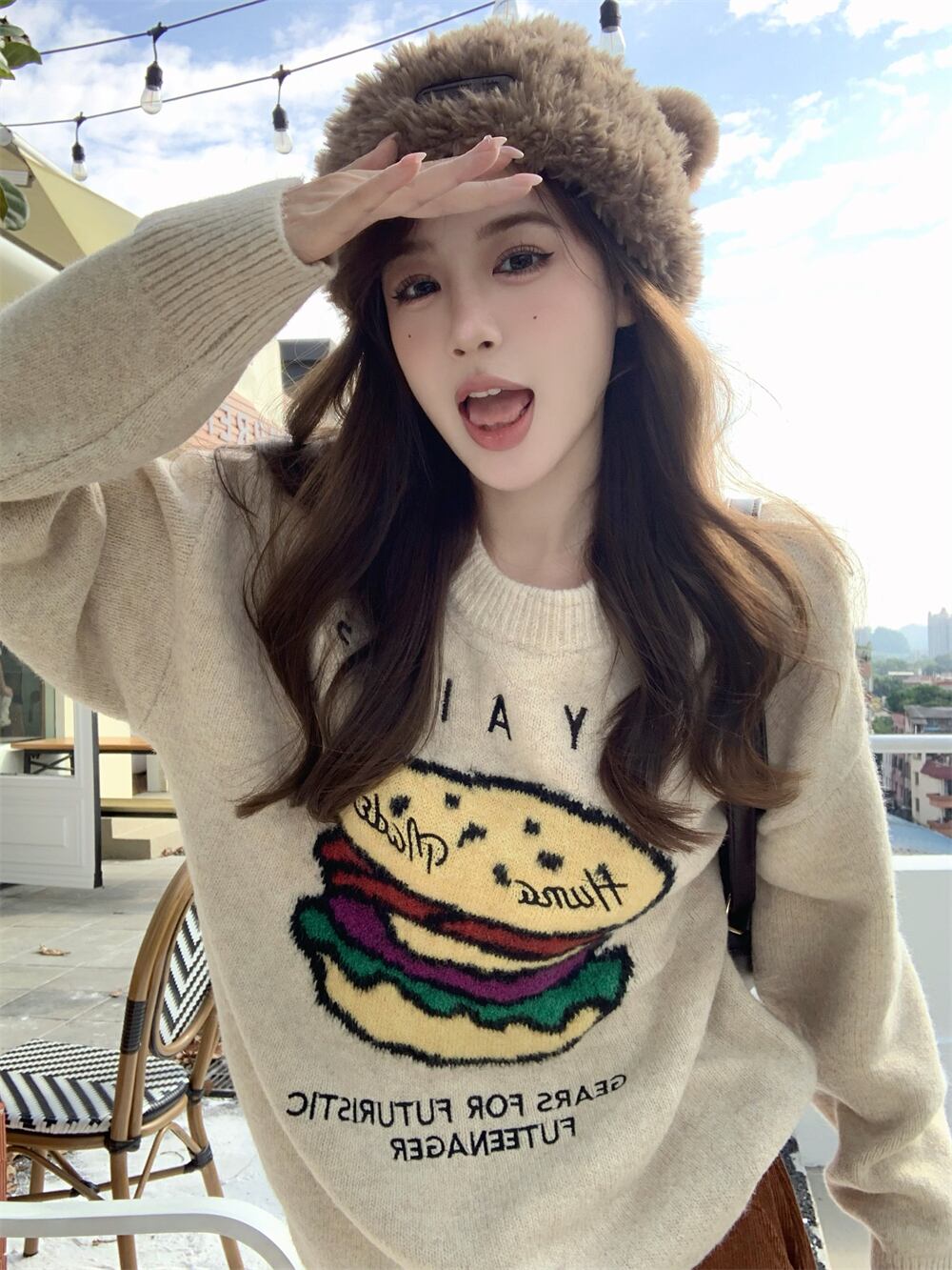 人気上昇中  絶対流行 柔らかくて優しい印象  デザイン性抜群  ニットトップスiEf-9893