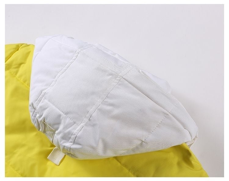 おすすめ 冬服 防寒 暖かい  撥水加工 3色展開 男女兼用 フード付きダウンジャケットE-12896