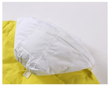 おすすめ 冬服 防寒 暖かい  撥水加工 3色展開 男女兼用 フード付きダウンジャケットE-12896