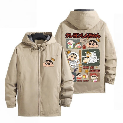 話題沸騰中 秋冬服 防寒  撥水加工 バックビッグロゴ 男女兼用 4色展開 マウンテンパーカー E-12727