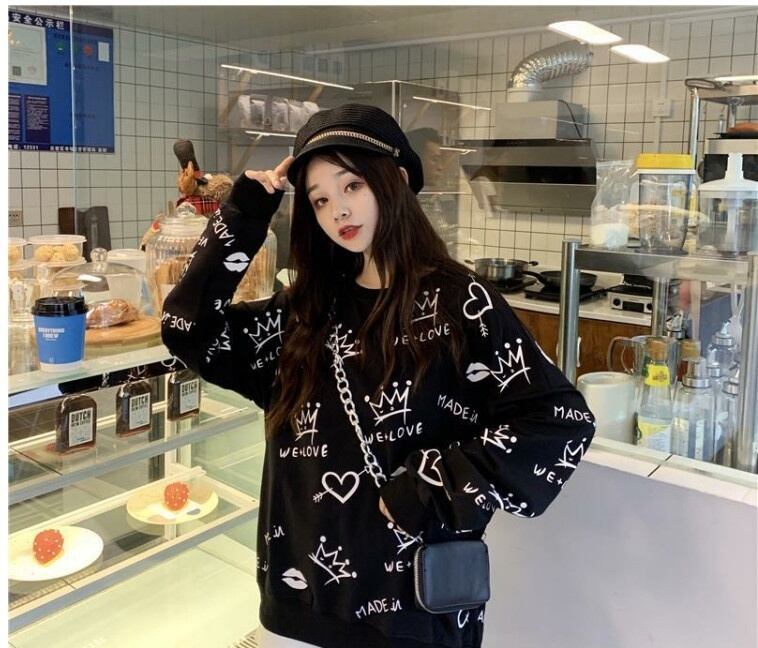 話題沸騰中 早い者勝ち 絶対流行 カジュアル 2色選択 スウェットE-10859