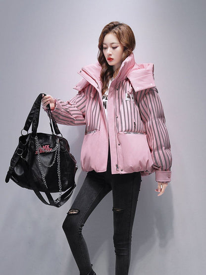 圧倒的セクシー フード付きジッパーコート 4色選択 E-10052