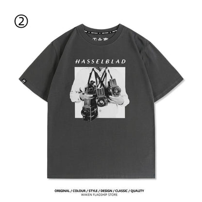 大人可愛い おすすめ プリントロゴ　半袖 Tシャツ-A2372