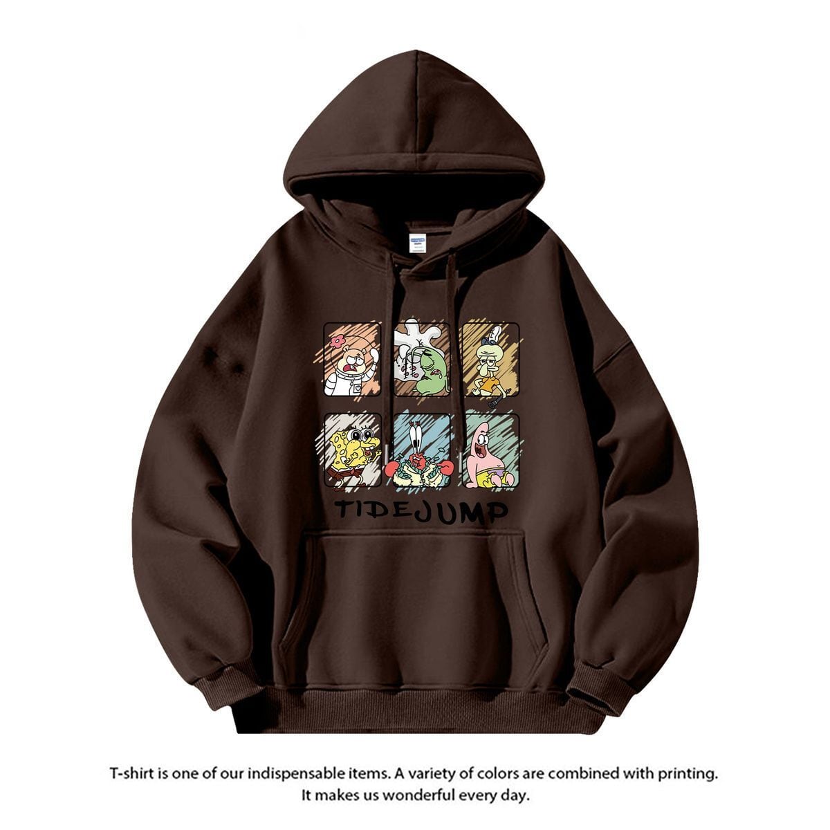 【人気急上昇中！】質感のいい ビッグロゴ 男女兼用 6色展開 フード付きパーカ ーE-12633