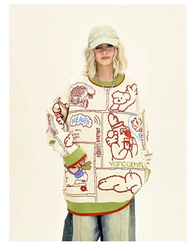 早い者勝ち ラウンドネック 個性派 スウェットE-10119