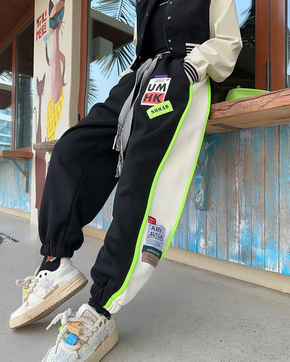 【裏起毛】絶対欲しい ファッション 個性派 スポーツパンツE-5847