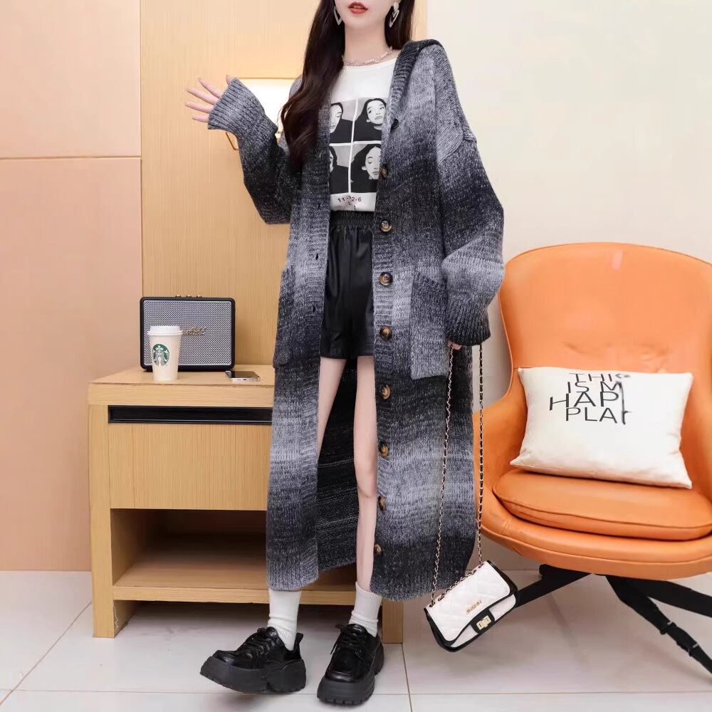 超人気 デニム オシャレデザイン プラスベルベット カーディガンE-10426