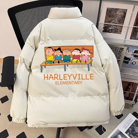 大注目 2色展開 ユニセックス 男女兼用 厚みパッド入り ジャケットE-12673