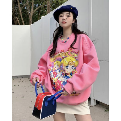 絶対欲しい 大人可愛い おしゃれ度高め 着心地良い カジュアル 4色選択 スウェットE-9341