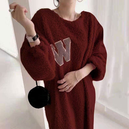 好感度UP 気質アップ 柔らかくて優しい印象 4色選択 ニットスカートE-10026