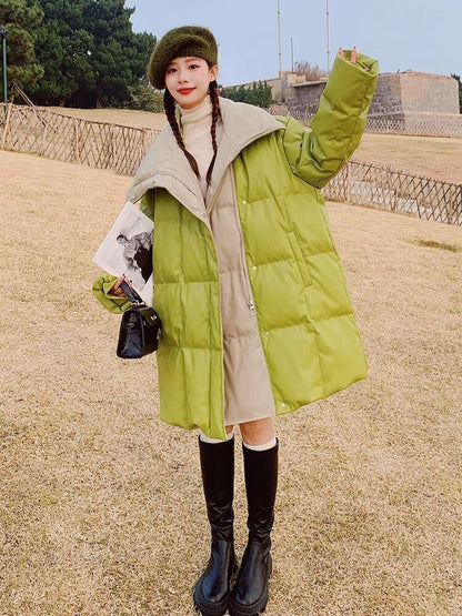 今季も大流行 スタイルアップ ファッション フード付きジッパーコート E-10318