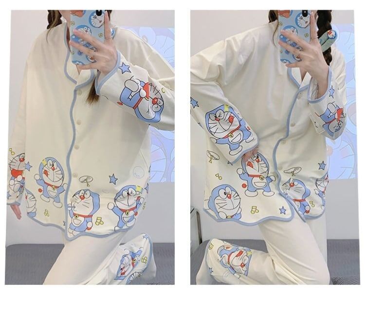 トップス+パンツセット パジャマ 組み合わせやすい E-6018