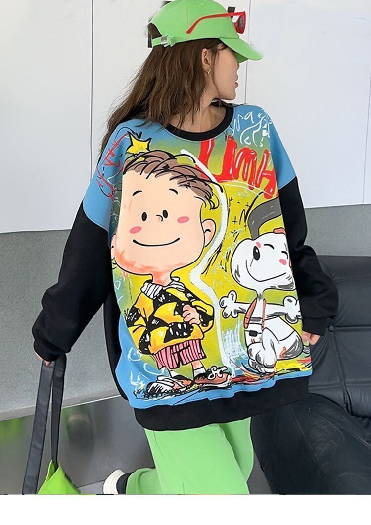 超人気 デザイン性抜群 絶対流行 スタイルアップ カジュアル プリント 4色選択 パーカーE-9381