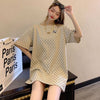 超人気 シンプル ファッション ルーズ半袖シャツE-6770