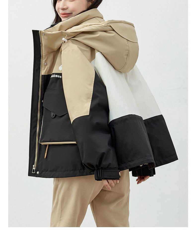 人気上昇中 高見えデザイン スタイルアップ効果抜群 切り替え 2色選択 ダウンジャケット E-9872