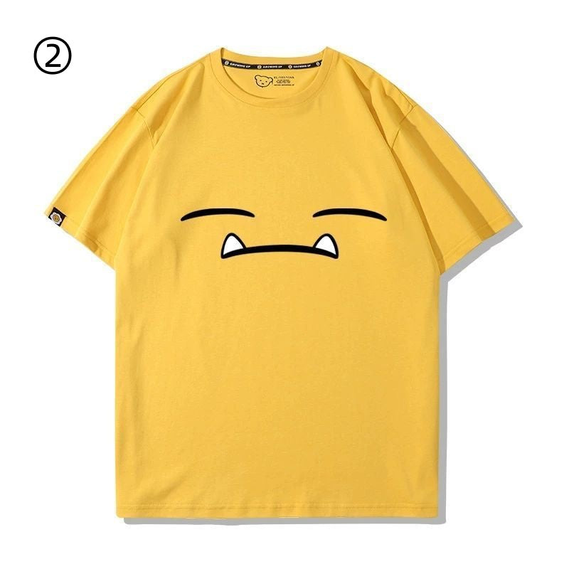 　着回し力抜群　おすすめ プリントロゴ 半袖 Tシャツ-A2484
