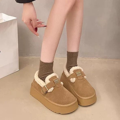 モコモコ 冬の柔らかい居心地の良い 2色選択可 ぬいぐるみスリッパE-12560