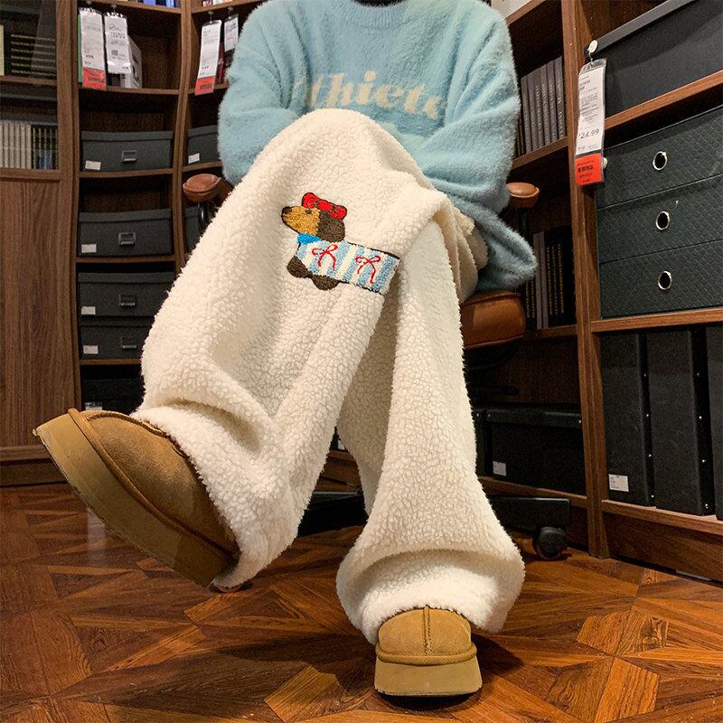 定番シンプル おしゃれ度高め 着回し力抜群 男女兼用 4色選択 ウールワイドレッグパンツ E-10323