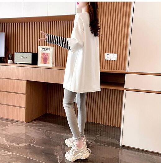 絶対流行 カジュアル アバンギャルド レイヤード風 プリント全3色 TシャツE-9587