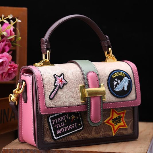 おしゃれ度高め  デザイン性抜群  カラーマッチング ランクアップさせ ショルダーバッグ メッセンジャーバッグiEf-9816