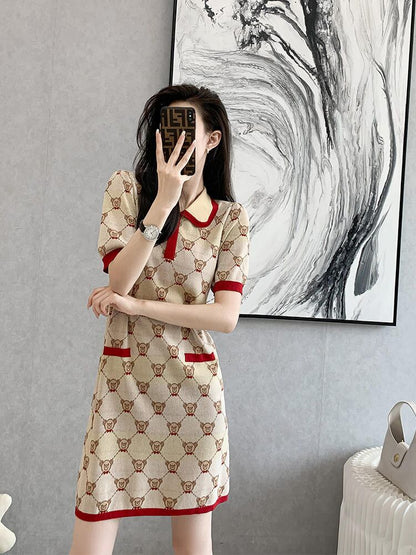 絶対欲しい エレガント 肌触り抜群 ファッション ニットワンピース E-9005