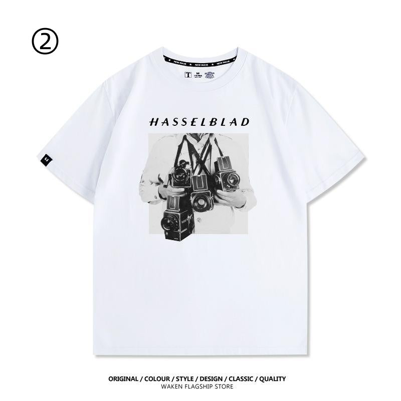 大人可愛い おすすめ プリントロゴ　半袖 Tシャツ-A2372