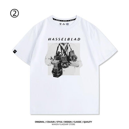 大人可愛い おすすめ プリントロゴ　半袖 Tシャツ-A2372