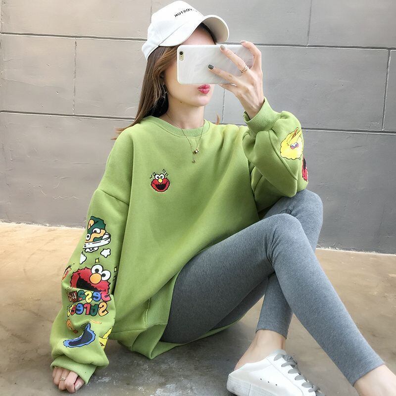 【人気商品再入荷】超人気 キュート ファッション ルーズ 男女兼用 スウェットE-6837