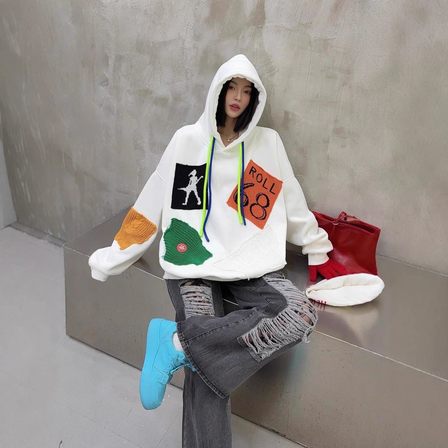 着回し力抜群 アバンギャルド ファッション カジュアル   2色 スウェット E-12211