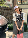 話題沸騰中 知的 美人度アップ ファッション 切り替え ワンピースE-8890
