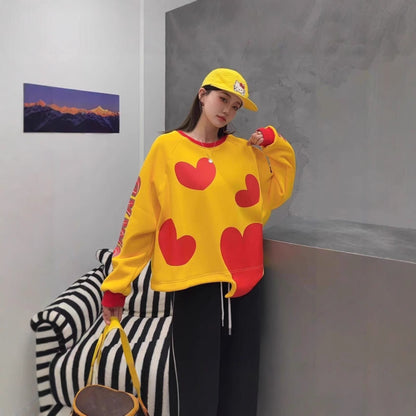 個性派 キュート  柔らかくて優しい印象  カジュアル   4色 スウェット  E-12206