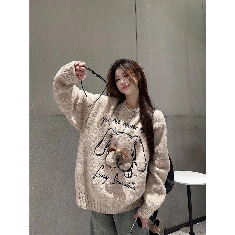 主役級の存在感！絶対欲しい 肌触り抜群 高見えデザイン ニットトップスE-9914