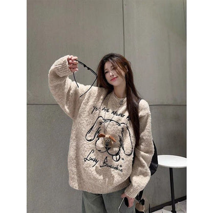 主役級の存在感！絶対欲しい 肌触り抜群 高見えデザイン ニットトップスE-9914