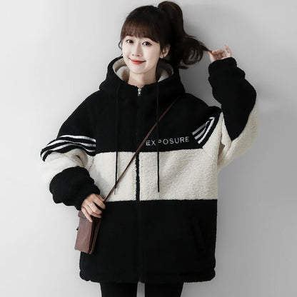 数量限定  カジュアル ファッションラムスキンコートE-5529