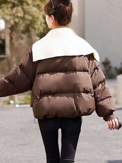 最愛の一着スタイルアップ フード付きジッパーコート 2色選択 E-10054