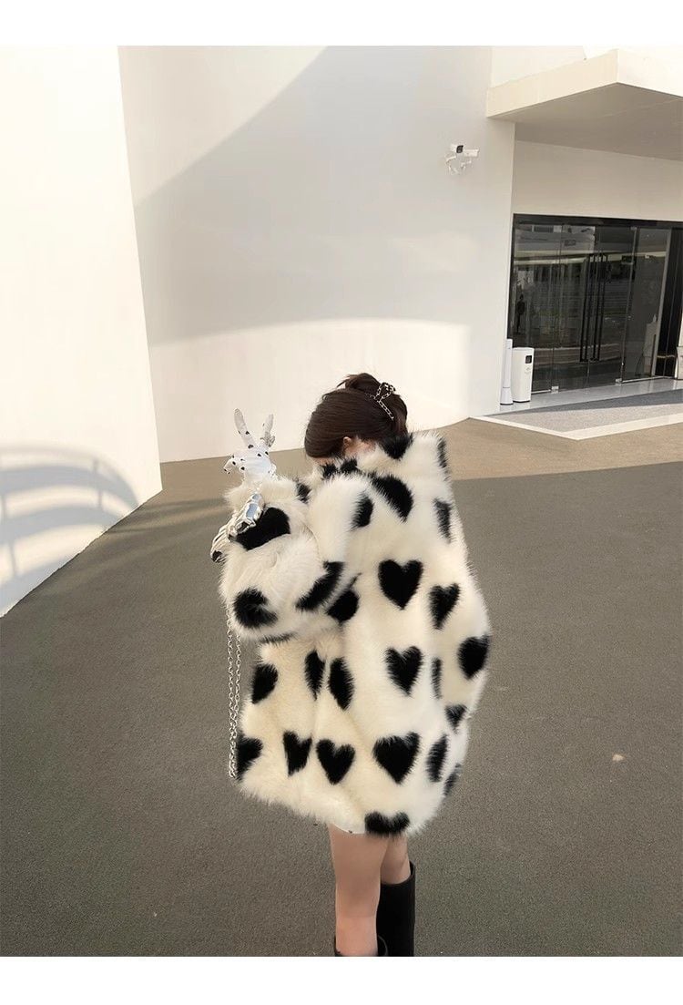 絶対欲しい 美人度アップもこもこボア厚手ジャケットE-12382