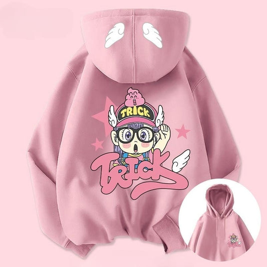 【裏起毛】おすすめ キュート カジュアル 個性派 パーカーE-6321