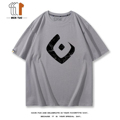 好感度UP  売れ筋   おすすめ プリントロゴ 半袖 Tシャツ-A2504