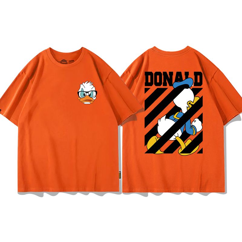 男女兼用 プリント 半袖 Tシャツ E-13187