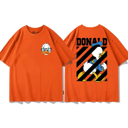 男女兼用 プリント 半袖 Tシャツ E-13187