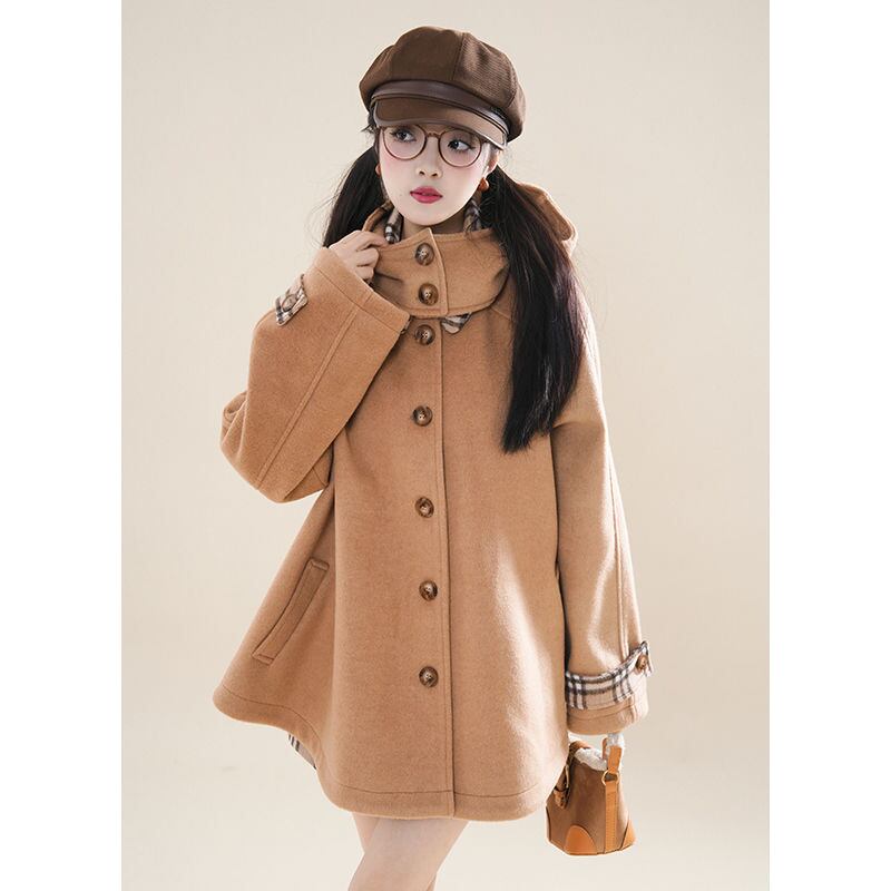 美人度アップ おしゃれ度高め 気質 ウールコート E-10128