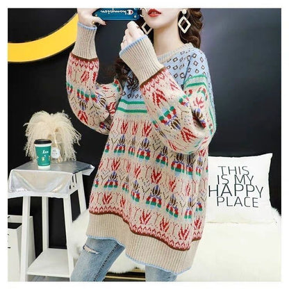 都市ファッショ オシャレ デザイン   スタイルアップ  カジュアル ニットトップスiEf-10670